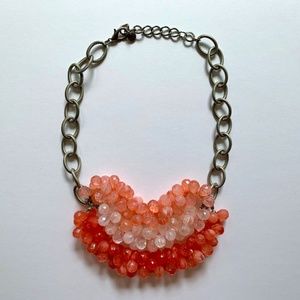Ann Taylor LOFT Pink Ombre Statement Necklace